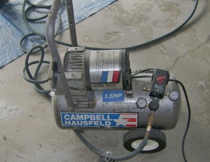 This Campbell Hausfeld air compressor was a Craigslist find