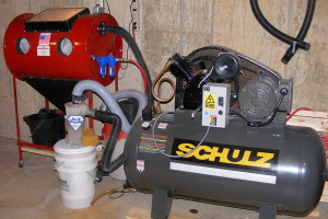 My sandblasting rig