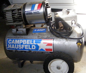 1.5 HP Campbell Hausfeld air compressor