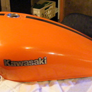 Painted tank, ready for buffing